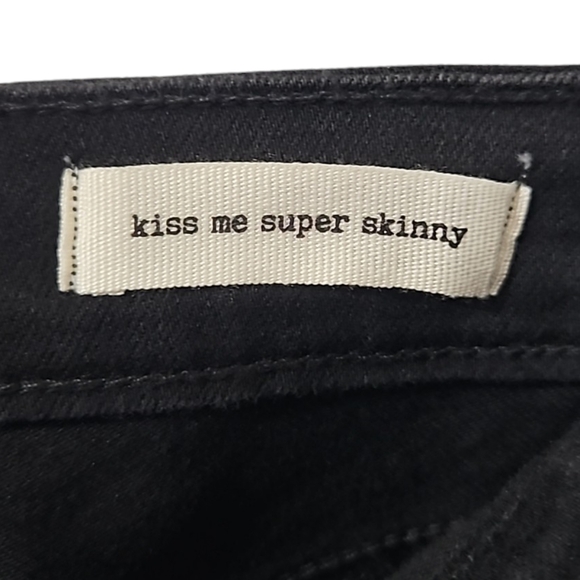 Jessica Simpson Women's Kiss Me Super Skinny Black Jeans Size 29 - Picture 13 of 16